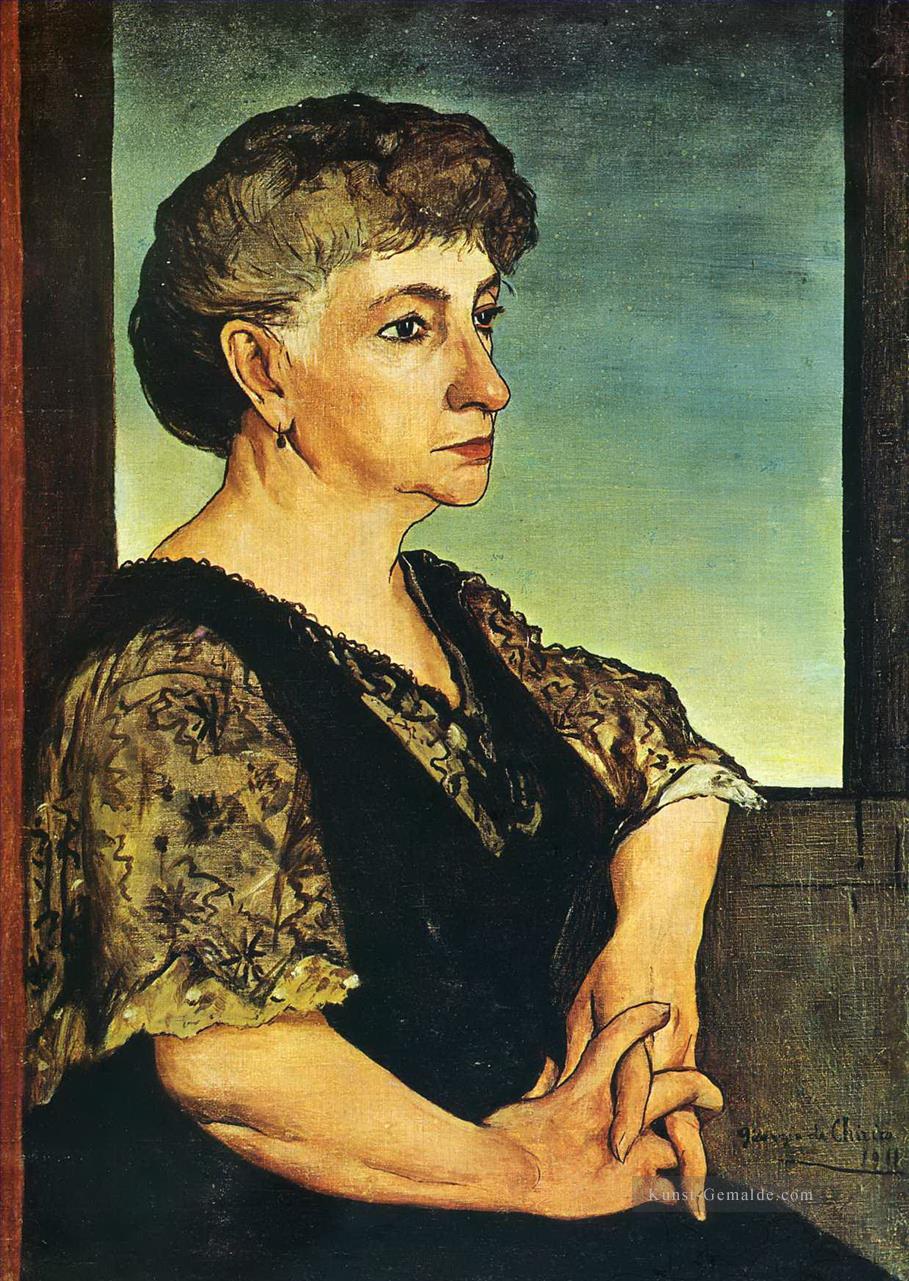 Porträt der Mutter des Künstlers 1911 Giorgio de Chirico Metaphysical Surrealismus Ölgemälde